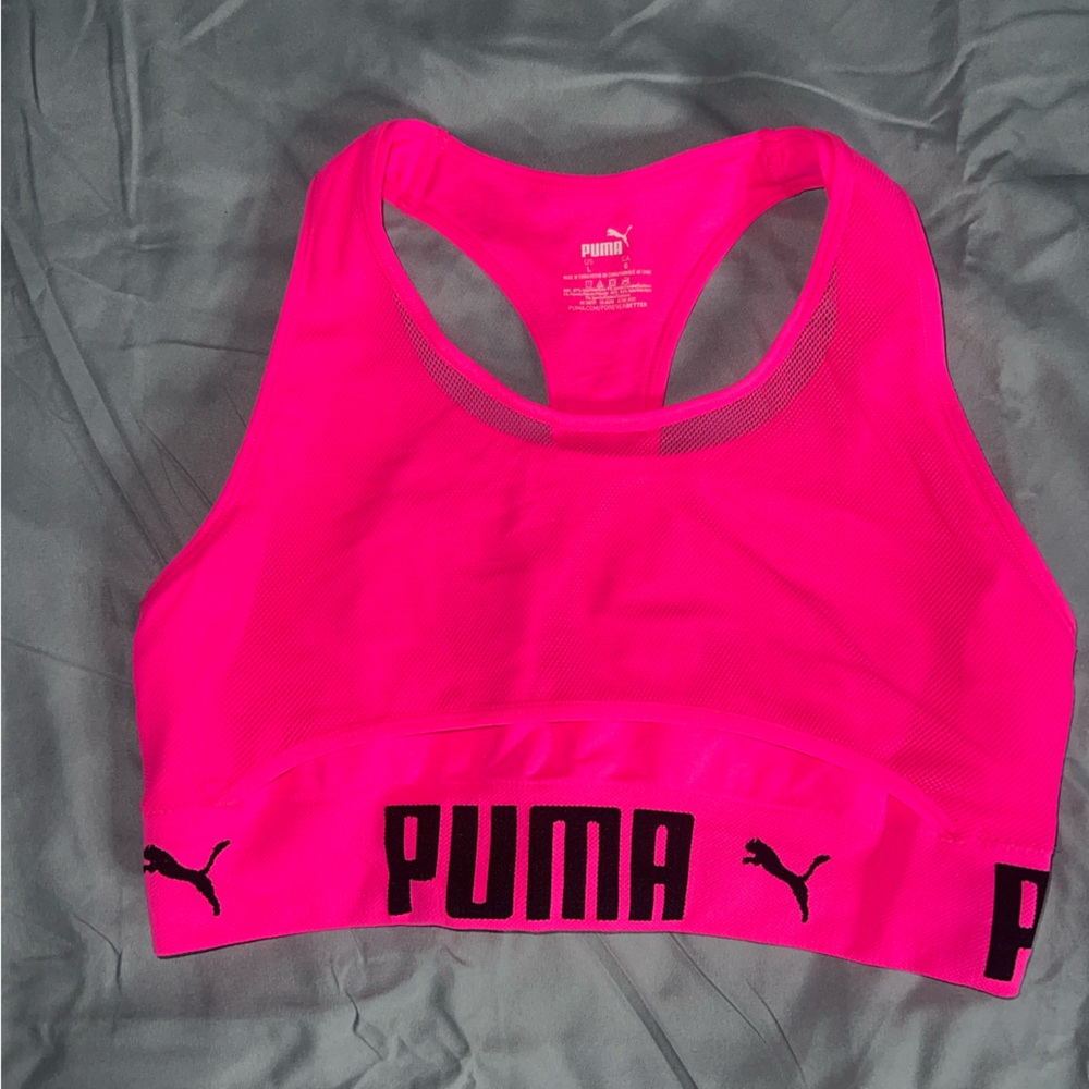 PUMA Vibrant Pink Sports Bra